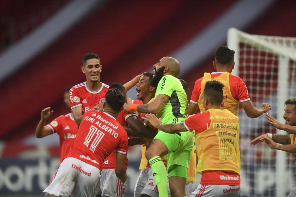 O Inter embalou a nona vitória seguida no Brasileirão