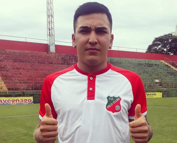 Gabriel Argentino é o novo reforço do Velo Clube (Foto: Divulgação/Velo Clube)