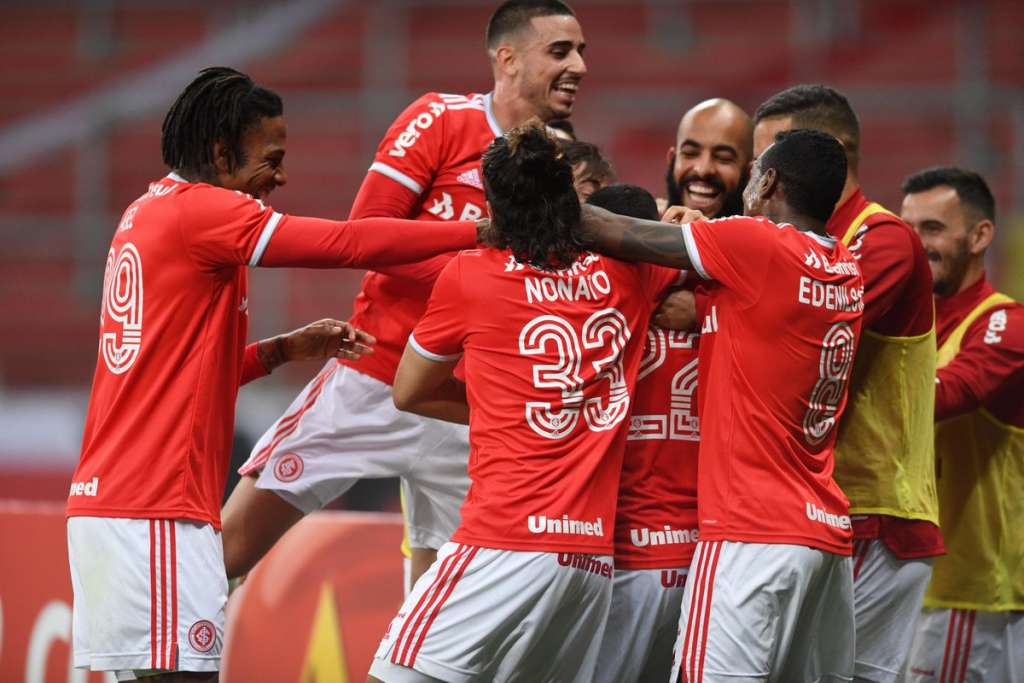 Artilheiro do Brasileirão, Thiago Galhardo estará à disposição do técnico Abel Braga contra o Athletico. Foto: Twitter/Internacional