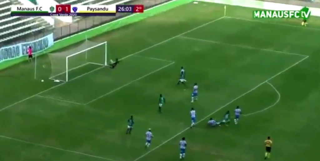 O gol de empate do Manaus em cima do Paysandu marcado por Jackie Chan, na segunda etapa, foi para lá de polêmico
