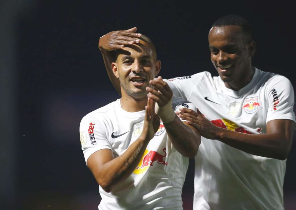 Yalo abriu o placar para o Red Bull Bragantino (Foto: Ari Ferreira/Red Bull Bragantino)