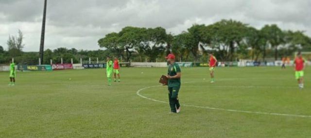 Rafael Guanaes comandou seu primeiro treinamento no Sampaio Corrêa (Foto: Wanderson Melo)