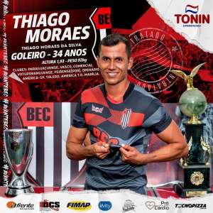 Paulista A3: Bandeirante anuncia goleiro ex-Marília e renova com zagueiro