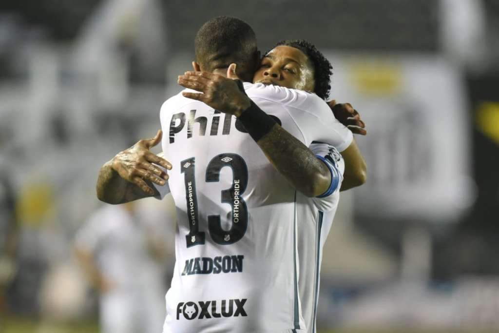 Marinho e Madson retornam contra o Coritiba. Foto: Santos/Twitter