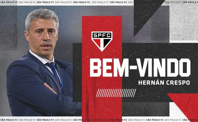São Paulo oficializou a contratação do técnico Hernán Crespo São Paulo oficializou a contratação do técnico Hernán Crespo