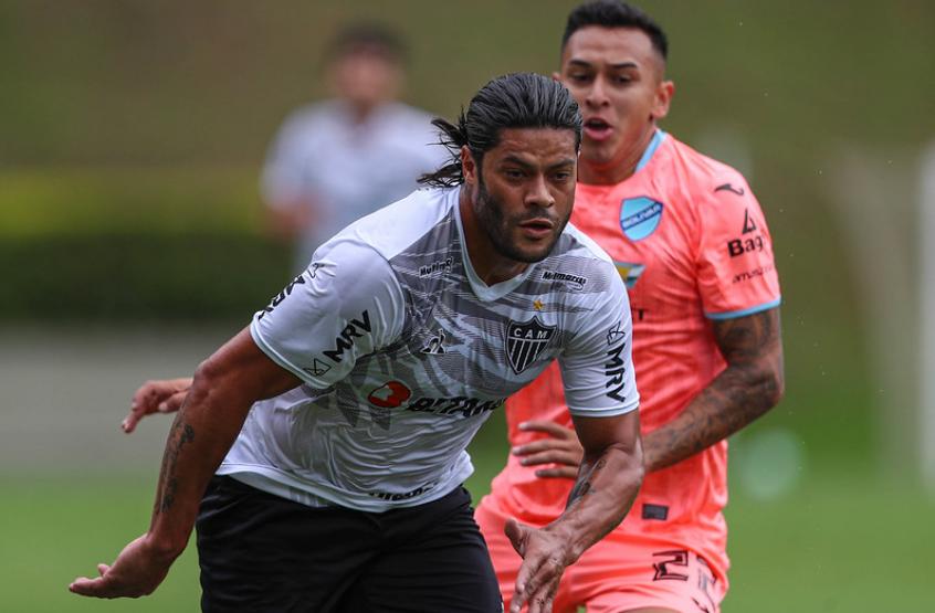 Hulk atuou no jogo-treino diante do Bolívar (Foto: Pedro Souza/Atlético)
