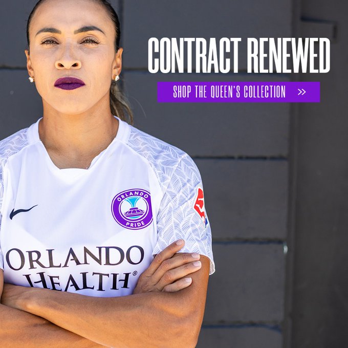 Aos 34 anos, Marta anuncia renovação de contrato com o Orlando Pride