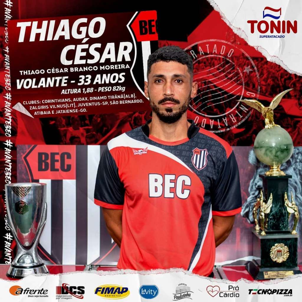 Thiago César é o novo reforço do Bandeirante