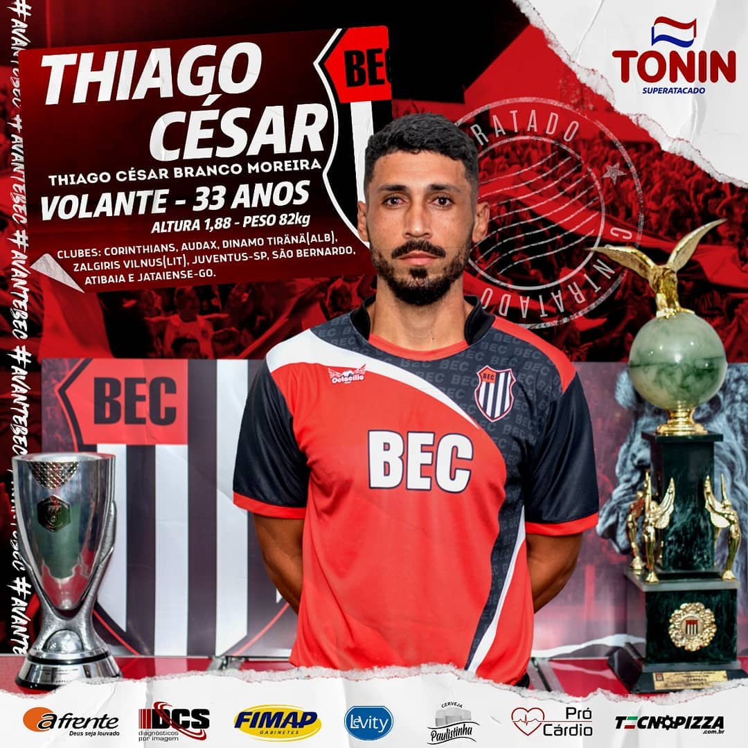 Paulista A3: Bandeirante anuncia volante que conquistou acesso no futebol goiano