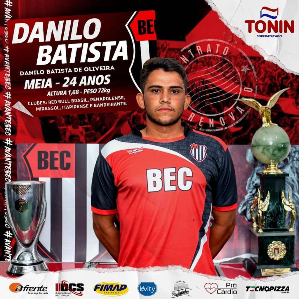 Danilo Batista renovou com o Bandeirante