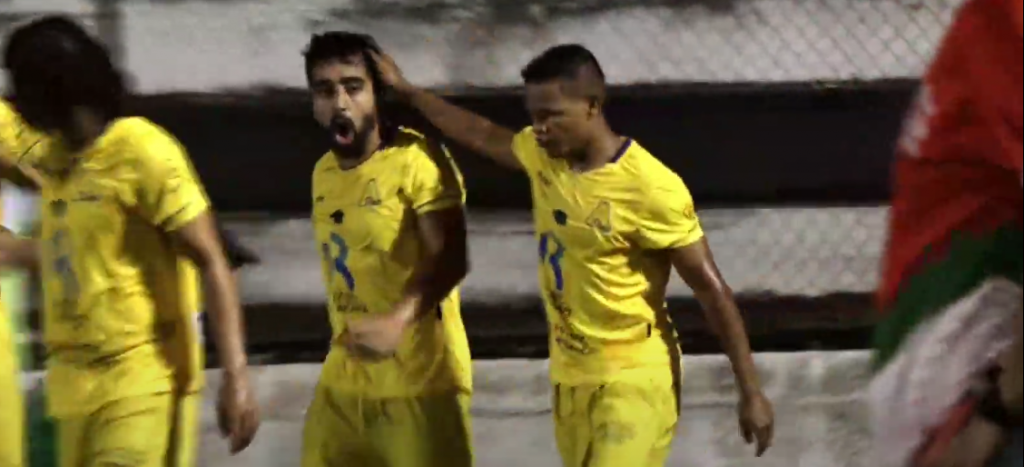 Felipe André marcou duas vezes para o Aliança. Foto: FAF TV/Reprodução