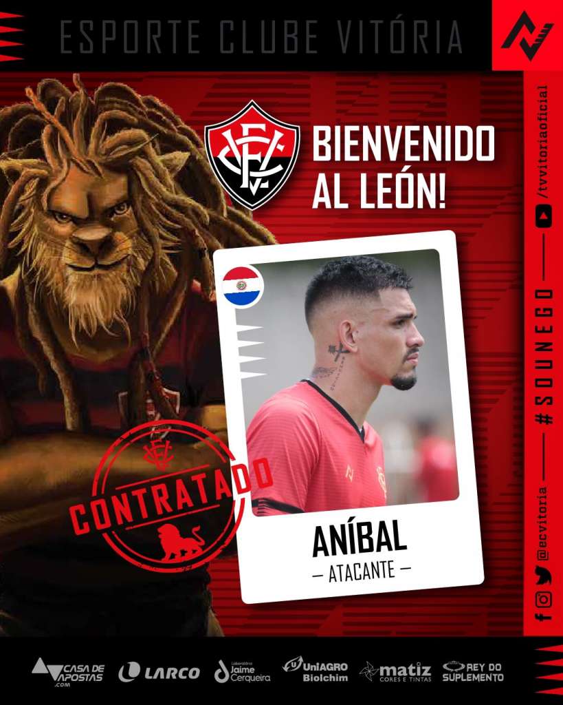 Aníbal Vega é o novo reforço do Vitória