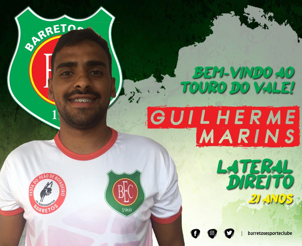 Paulista A3: Barretos anuncia lateral ex-Figueirense que foi revelado no Taboão da Serra