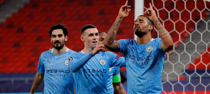 LIGA DOS CAMPEÕES: Com gol de Jesus, Manchester City vence a 19ª seguida e abre vantagem