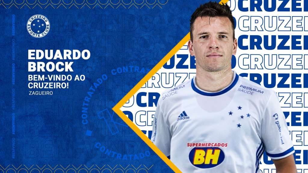 Eduardo Brock é o novo reforço do Cruzeiro. Foto: Cruzeiro/Twitter