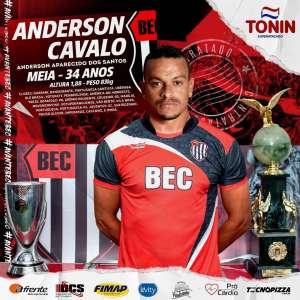Paulista A3: Bandeirante apresenta Anderson Cavalo e anuncia atacante vindo de SC