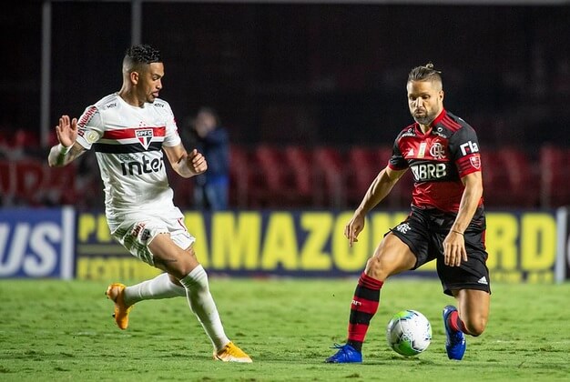 Vitória sobre o Flamengo coloca o São Paulo na fase de grupos da Libertadores (Foto: Alexandre Vidal/Flamengo)