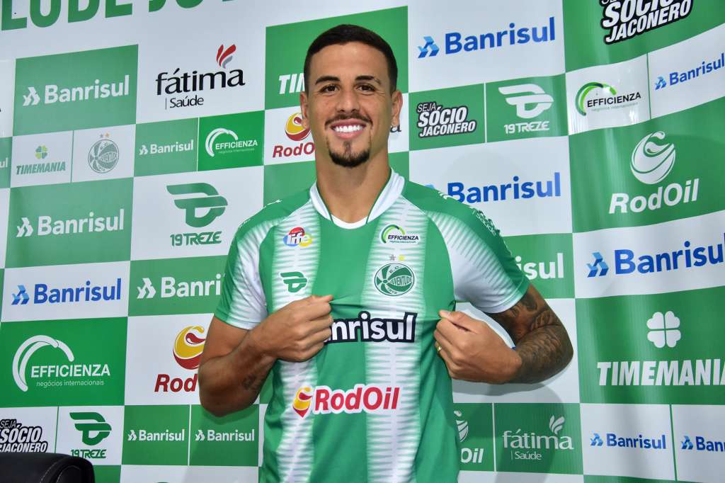 Matheus Peixoto é o novo reforço do Juventude. Foto: Gabriel Tadiotto/E.C.Juventude