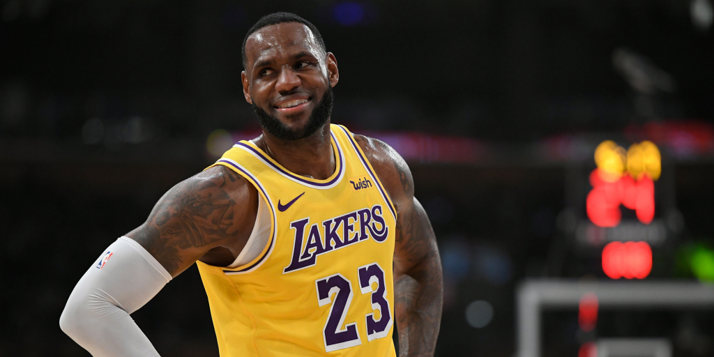 Lebron James, jogador do Los Angeles Lakers. Foto: Twitter/Divulgação