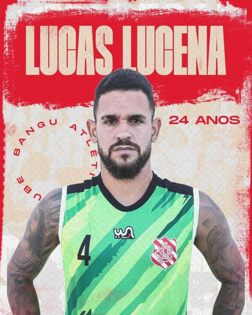 Lucas Lucena é o novo reforço do Bangu. Foto: Bangu/Divulgação