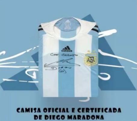 Leilão de camisa assinada por Maradona agita diversos países