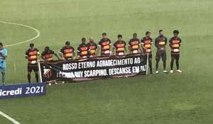 Antes da vitória, Ituano faz justa homenagem a Ruy Scarpino: 'Eterno agradecimento'