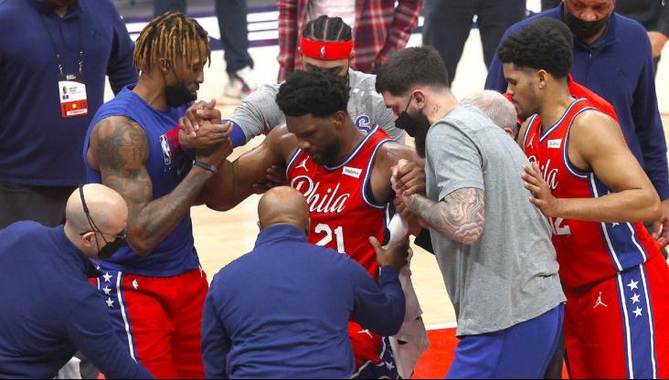 NBA: Sixers atropelam Wizards e vencem a 4ª seguida, mas Embiid sai lesionado