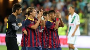 Neymar celebra estreia no Barça e pede tempo para adaptação