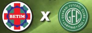 Série C: TV Brasil transmite Betim e Guarani no próximo sábado