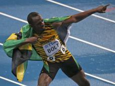 Atletismo: Sob chuva, Bolt confirma favoritismo e vence os 100m