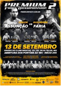 MMA: Premium Fight 2 chega a Campinas no próximo dia 13 de setembro