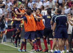 ESPANHOL: Sem Messi e com Neymar no banco, Barcelona sofre para vencer o Málaga