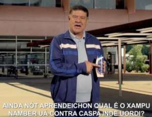 Namber uã! Joel Santana vira astro em propaganda 'em inglês'