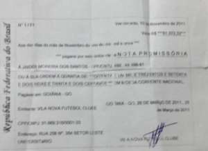 Série C: Vila Nova  deve R$ 81 mil para empresário que salvou o time em 2010