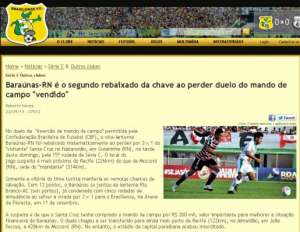 POLÊMICA! Brasiliense acusa Baraúnas de 'vender' mando ao Santa Cruz