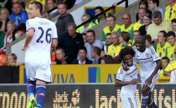 INGLÊS: Brasileiros marcam e Chelsea bate Norwich fora de casa