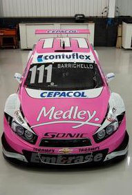 Medley muda carro de Barrichello para cor-de-rosa no Paraná