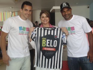 Série D: Prestes a uma decisão, jogadores do Botafogo-PB visitam crianças com câncer