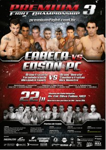 Campinas recebe Premium Fight 3 no próximo dia 22 de novembro