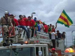 Série C: Após acesso, Sampaio Corrêa desfila nas ruas de São Luís