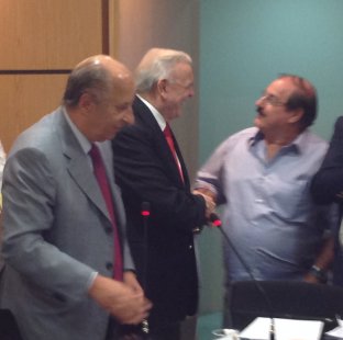 Paulista A3: José Maria Marin parabeniza dirigente da Matonense pelo acesso