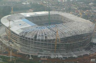 Copa 2014: Estádio Beira-Rio começa a finalizar cobertura
