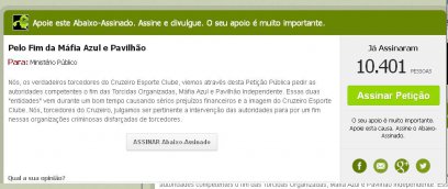 E agora? 10 mil torcedores pedem o fim das organizadas do Cruzeiro
