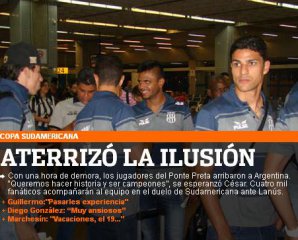 Sul-Americana: Jornal argentino ironiza a Ponte Preta: “Aterrissou o sonho”