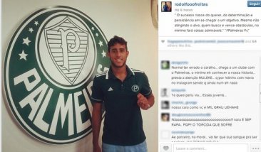 Primeiro reforço de Paulo Nobre troca as bolas e diz: “Palmeiras F.C”