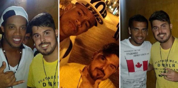 De férias, Ronaldinho Gaúcho e jogador do Barça curtem balada na Bahia