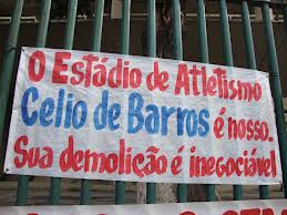 Atletismo: Protesto marca 1 ano de fechamento do Célio de Barros