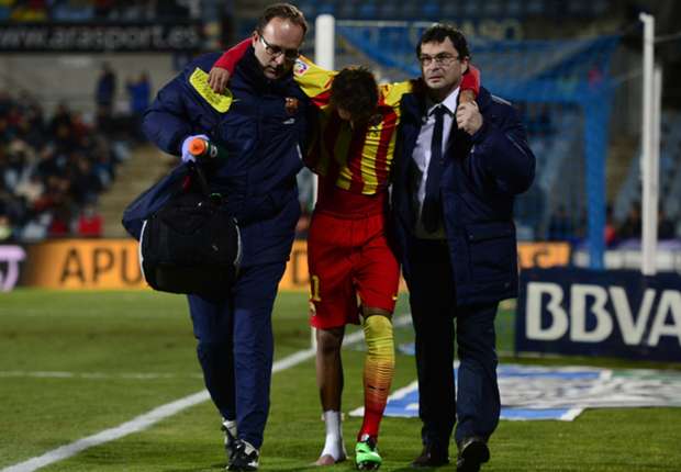 Espanhol: Lesionado, Neymar ficará de 3 a 4 semanas sem jogar