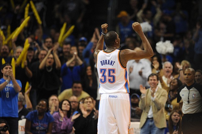 Basquete: Thunder derrota Warriors com 54 pontos de Durant