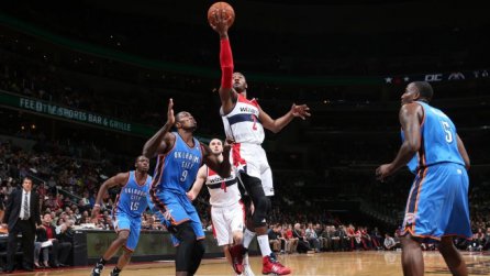 Basquete: Wizards encerra série de vitórias do Thunder na NBA